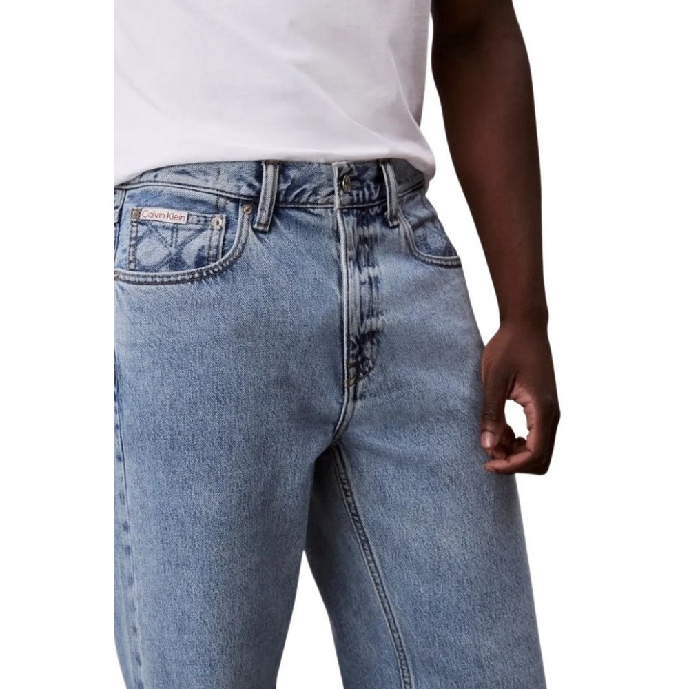 CALVIN KLEIN JEANS 90S STRAIGHT CK LT BLUE STONE JE ΠΑΝΤΕΛΟΝΙ ΑΝΔΡΚΟ BLUΕ DENIM