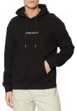 GUESS JEANS LS HOODED REG EMBRO SWEAT ΦΟΥΤΕΡ ΜΠΛΟΥΖΑ ΑΝΔΡΙΚΗ BLACK