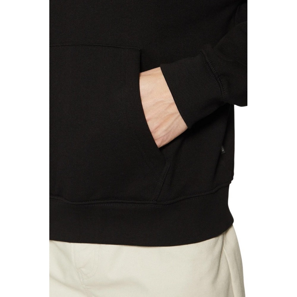 GUESS JEANS LS HOODED REG EMBRO SWEAT ΦΟΥΤΕΡ ΜΠΛΟΥΖΑ ΑΝΔΡΙΚΗ BLACK