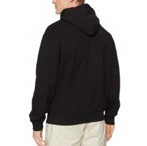 GUESS JEANS LS HOODED REG EMBRO SWEAT ΦΟΥΤΕΡ ΜΠΛΟΥΖΑ ΑΝΔΡΙΚΗ BLACK