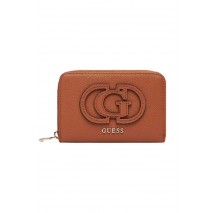 GUESS CALEBRA SLG MEDIUM ZIP AROUND ΠΟΡΤΟΦΟΛΙ ΓΥΝΑΙΚΕΙΟ COGNAC
