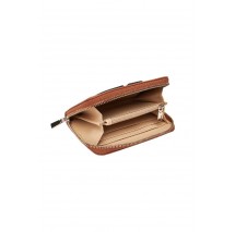 GUESS CALEBRA SLG MEDIUM ZIP AROUND ΠΟΡΤΟΦΟΛΙ ΓΥΝΑΙΚΕΙΟ COGNAC