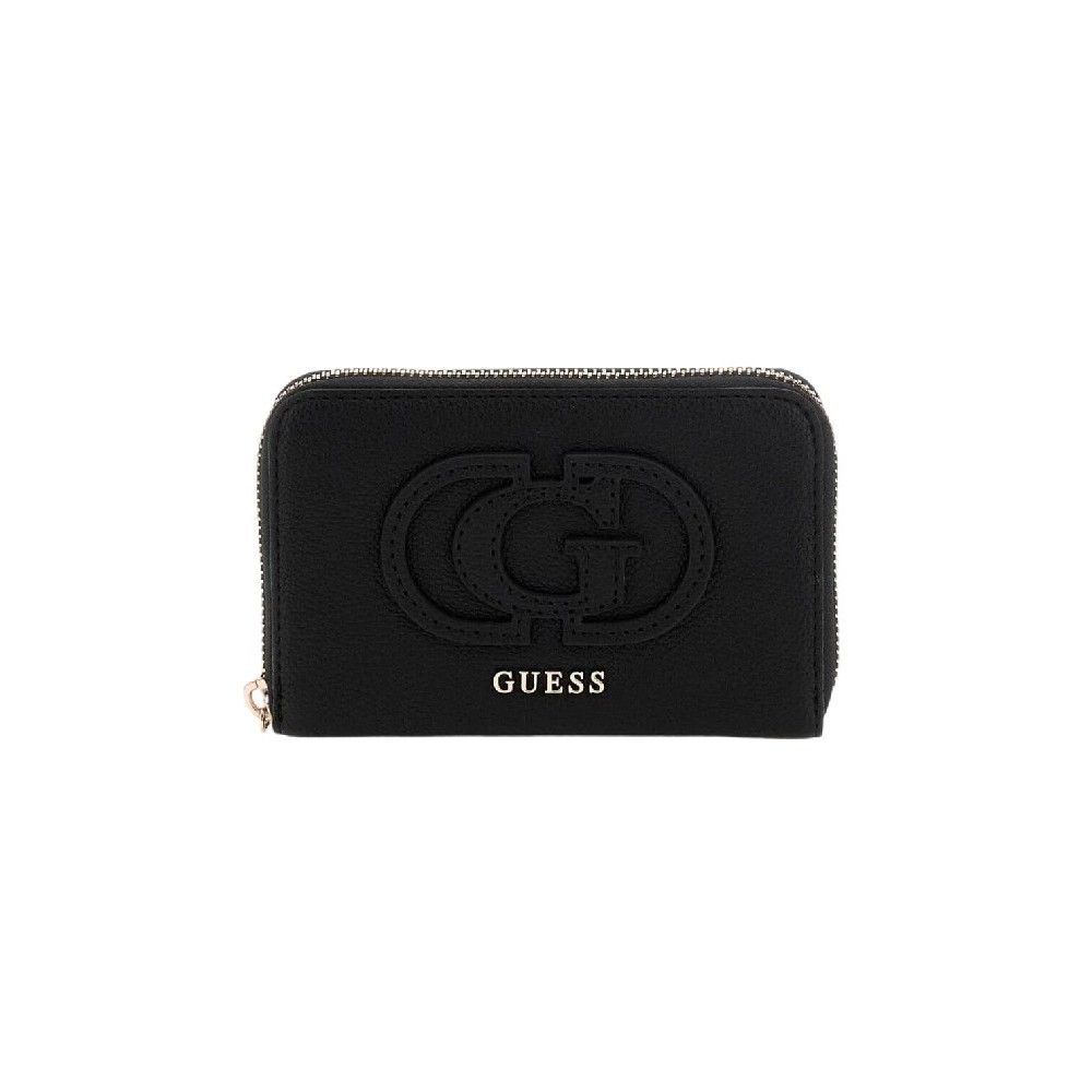 GUESS CALEBRA SLG MEDIUM ZIP AROUND ΠΟΡΤΟΦΟΛΙ ΓΥΝΑΙΚΕΙΟ BLACK