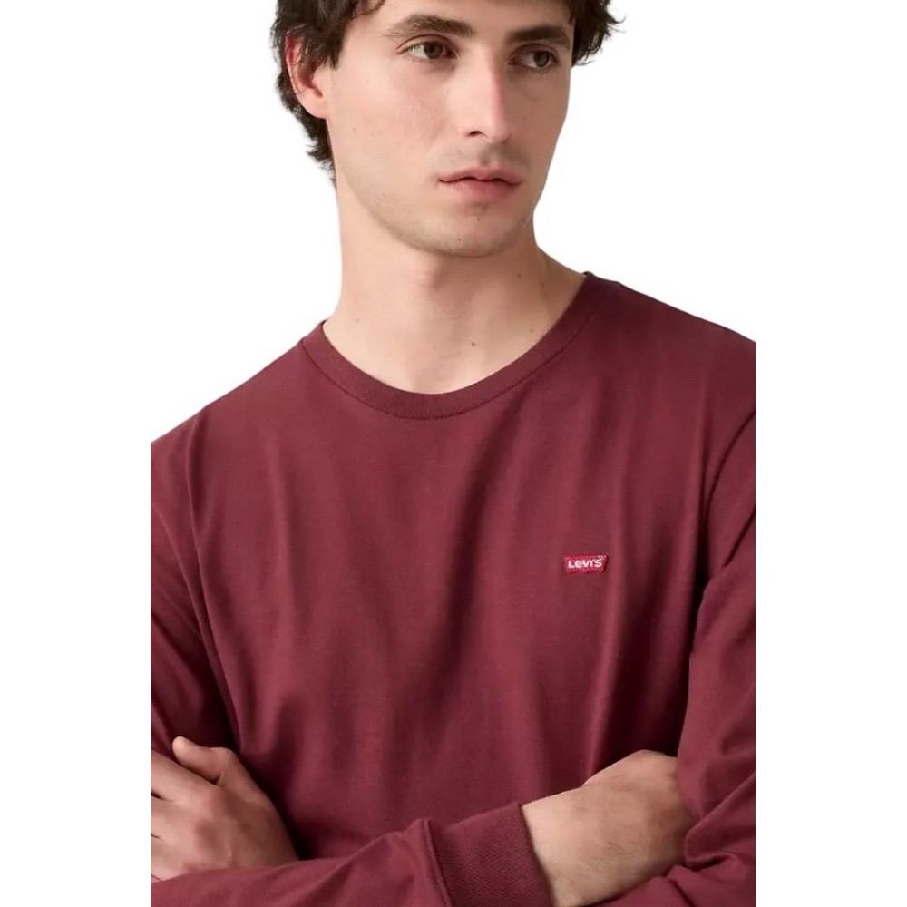 LEVIS® LS ORIGINAL HM TEE PURPLES ΜΠΛΟΥΖΑ ΑΝΔΡΙΚΗ BORDEAUX