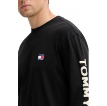TOMMY JEANS REG POP COL NW CLSC LS ΜΠΛΟΥΖΑ ΑΝΔΡΙΚΗ BLACK