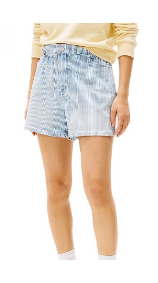 TOMMY JEANS PAPERBAG SHORT BI6136 ΣΟΡΤΣ ΓΥΝΑΙΚΕΙΟ BLUΕ DENIM