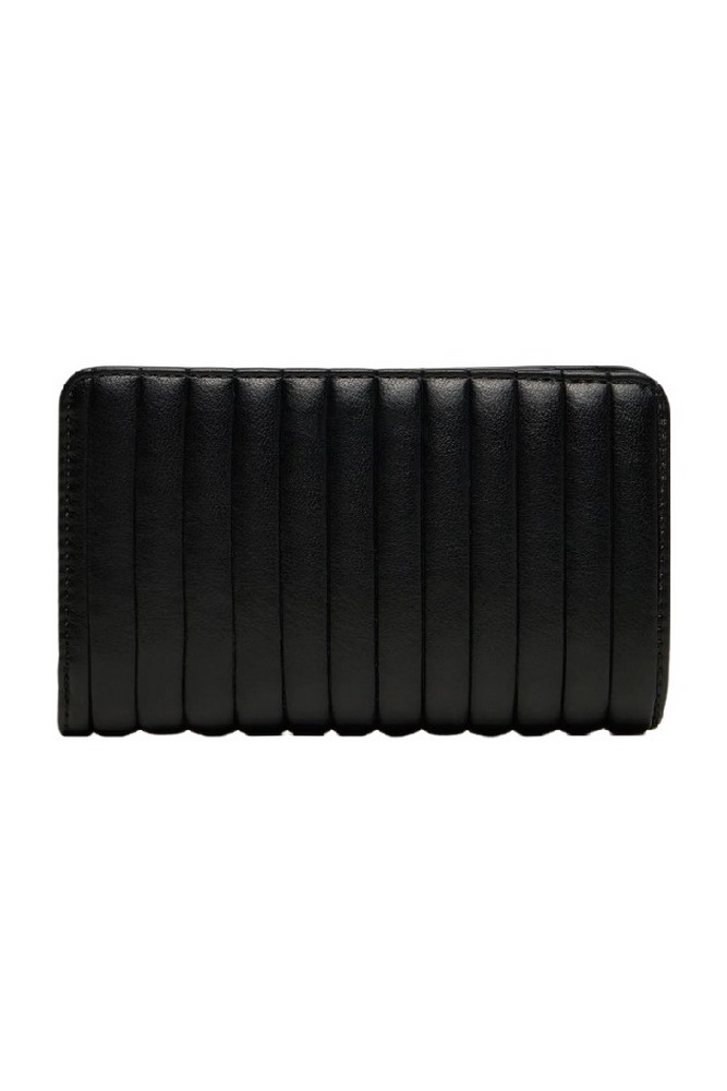 CALVIN KLEIN MINI LINE QUILT MEDIUM BIFOLD ΠΟΡΤΟΦΟΛΙ ΓΥΝΑΙΚΕΙΟ BLACK