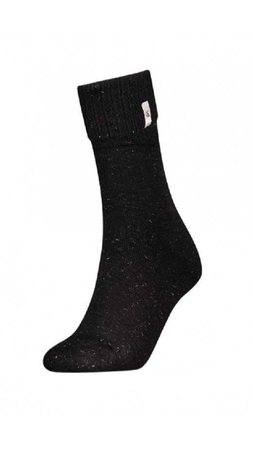 CALVIN KLEIN WOMEN LONG SOCK 1P HOME SOCK ΚΑΛΤΣΕΣ ΓΥΝΑΙΚΕΙΕΣ BLACK