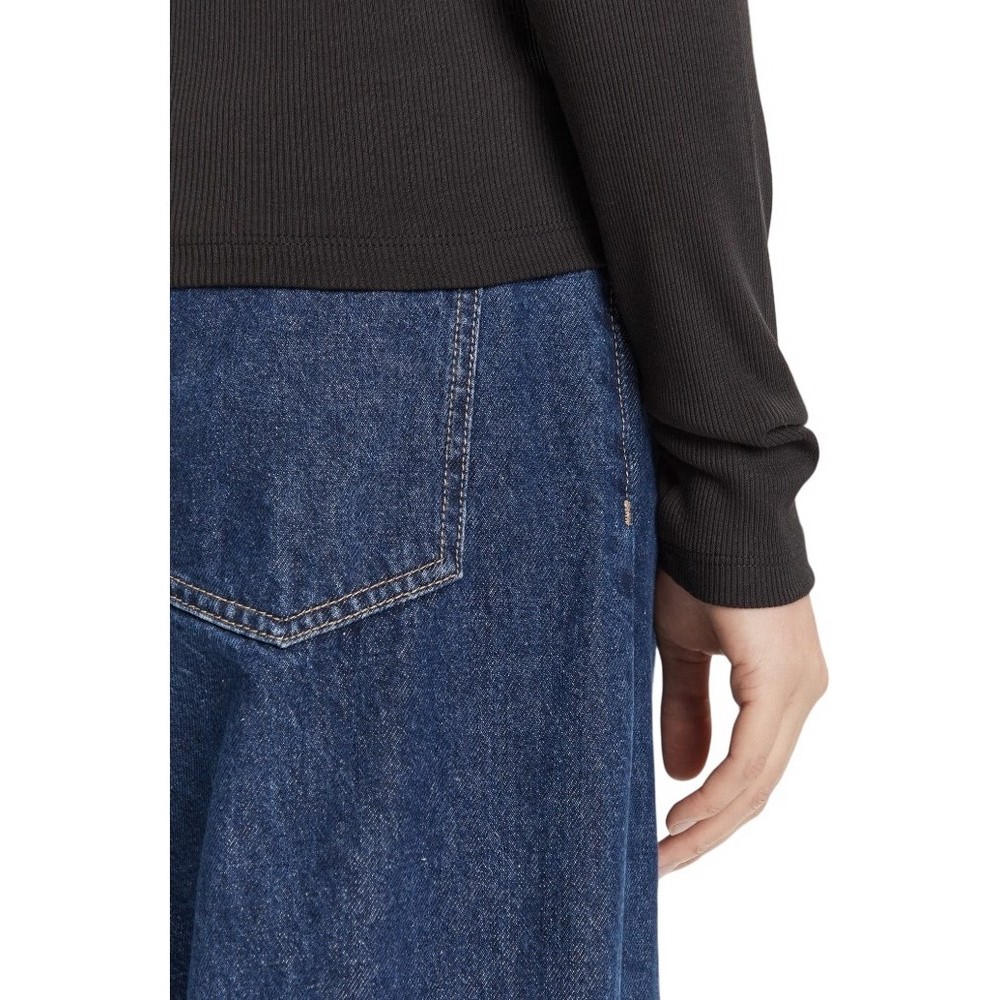 CALVIN KLEIN JEANS LS WOVEN LABEL TURTLENECK ΜΠΛΟΥΖΑ ΓΥΝΑΙΚΕΙΑ BLACK