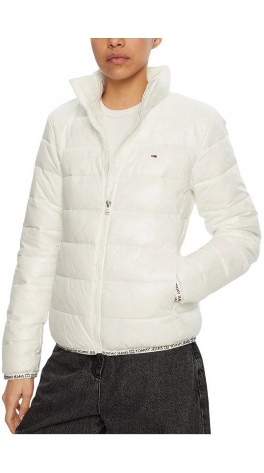 TOMMY JEANS ESSENTIAL TAPE JACKET EXT ΜΠΟΥΦΑΝ ΓΥΝΑΙΚΕΙΟ WHITE