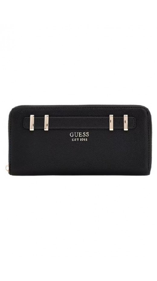 GUESS GREGORIA SLG LARGE ZIP AROUND ΠΟΡΤΟΦΟΛΙ ΓΥΝΑΙΚΕΙΟ BLACK