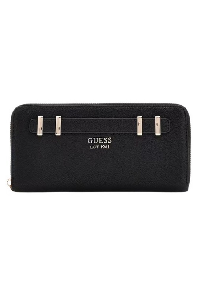 GUESS GREGORIA SLG LARGE ZIP AROUND ΠΟΡΤΟΦΟΛΙ ΓΥΝΑΙΚΕΙΟ BLACK