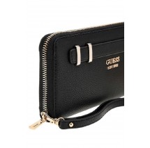 GUESS GREGORIA SLG LARGE ZIP AROUND ΠΟΡΤΟΦΟΛΙ ΓΥΝΑΙΚΕΙΟ BLACK
