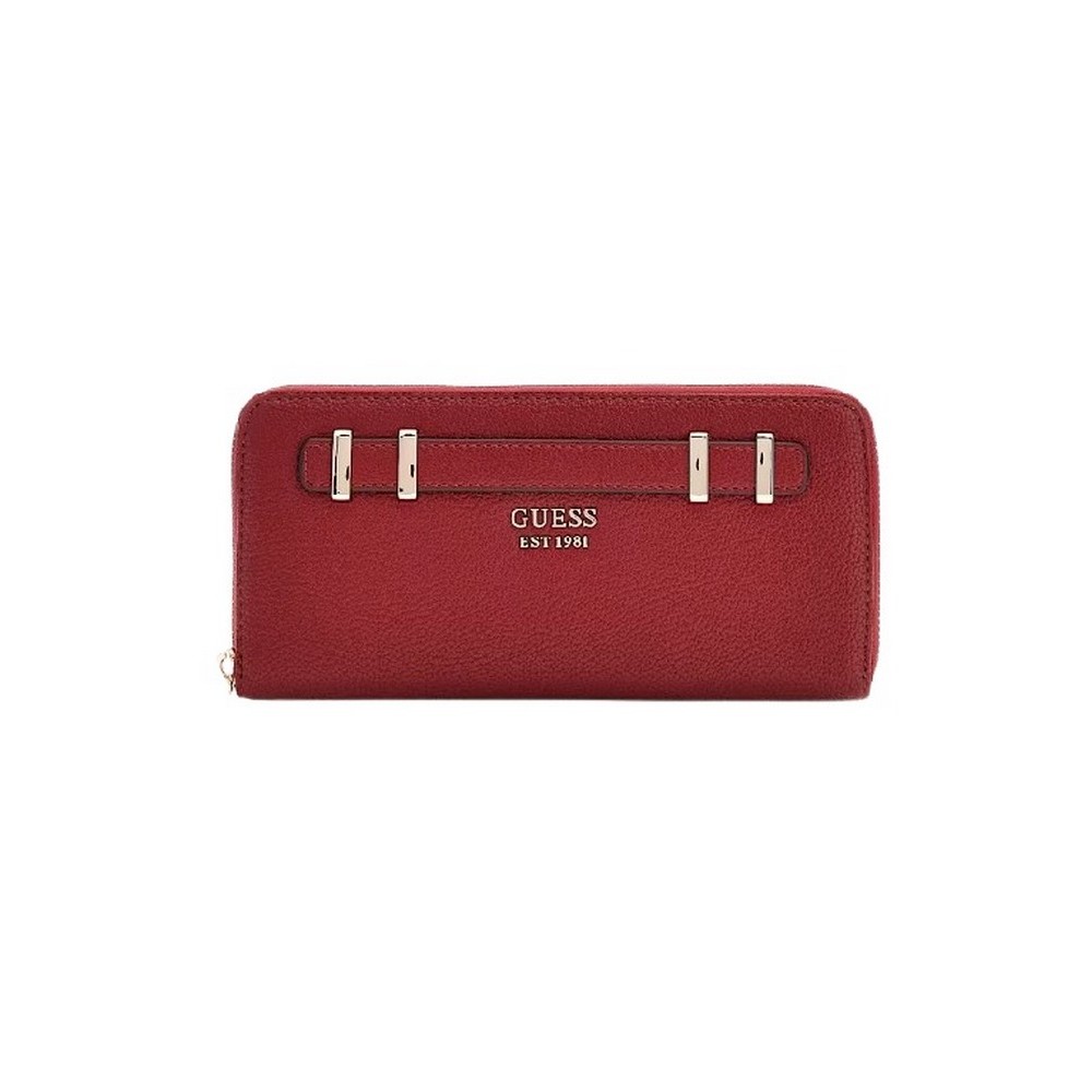 GUESS GREGORIA SLG LARGE ZIP AROUND ΠΟΡΤΟΦΟΛΙ ΓΥΝΑΙΚΕΙΟ RED