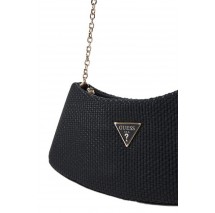 GUESS PHAEDRA TOP ZIP SHOULDER BAG ΤΣΑΝΤΑ ΓΥΝΑΙΚΕΙΑ BLACK