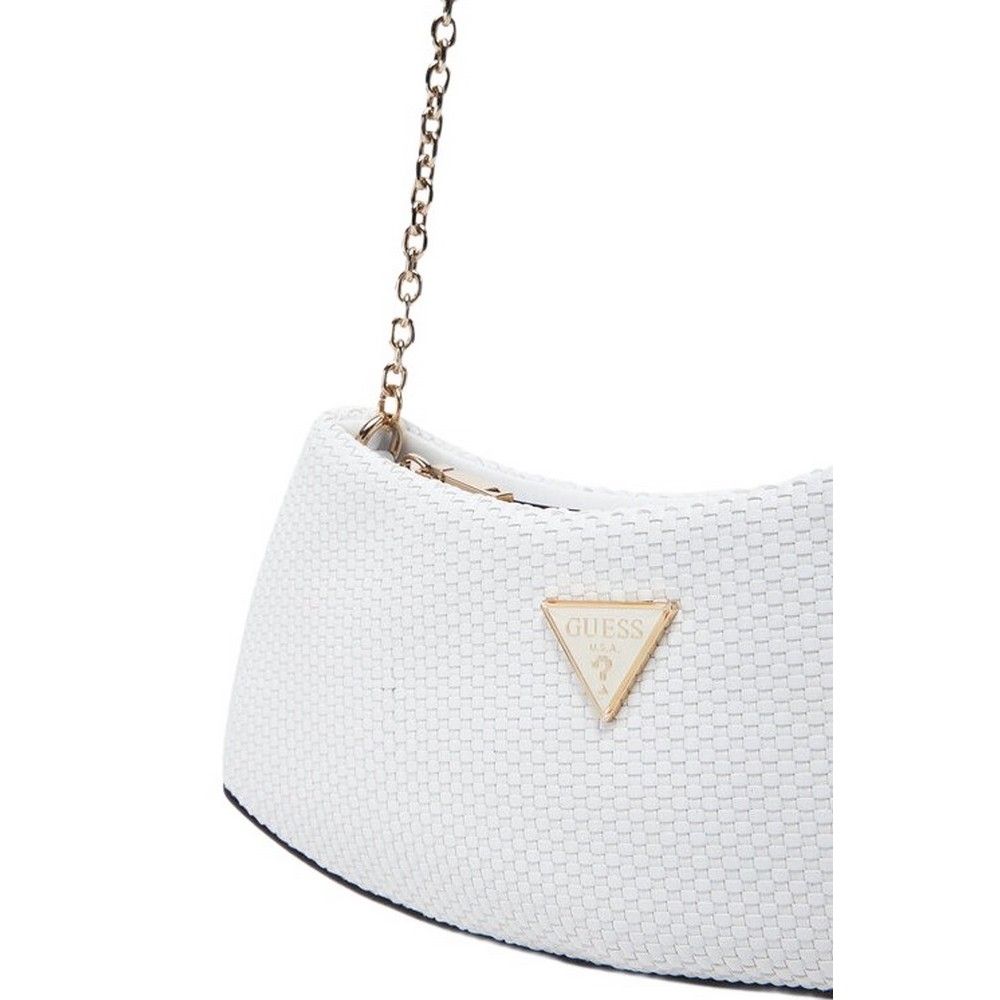 GUESS PHAEDRA TOP ZIP SHOULDER BAG ΤΣΑΝΤΑ ΓΥΝΑΙΚΕΙΑ WHITE