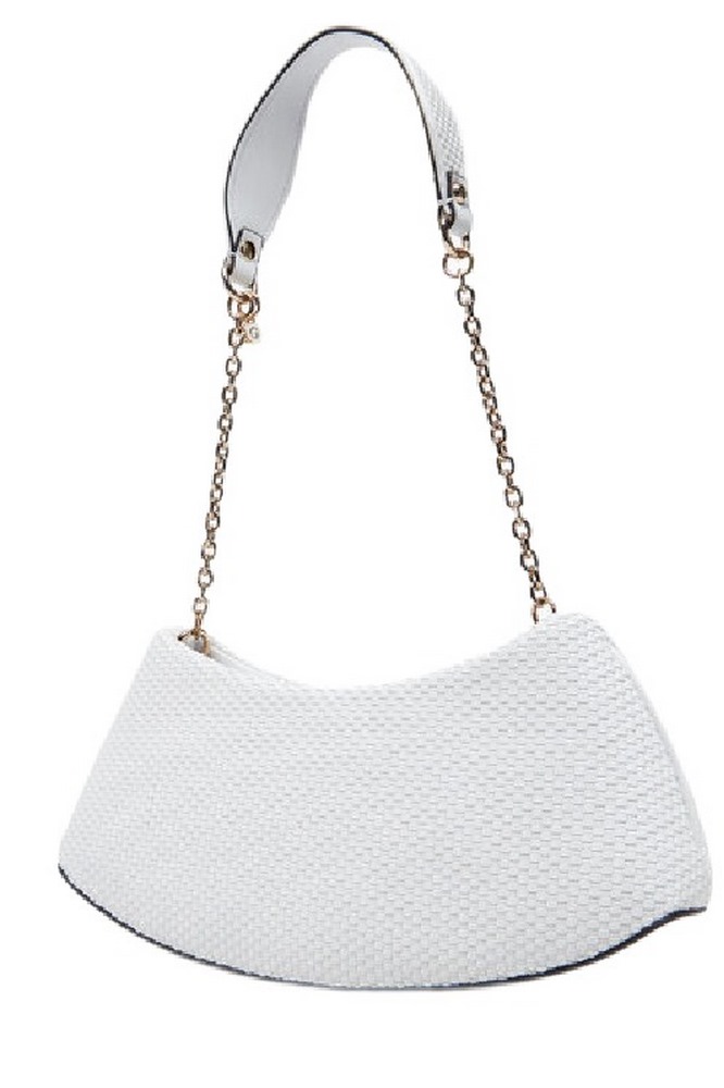 GUESS PHAEDRA TOP ZIP SHOULDER BAG ΤΣΑΝΤΑ ΓΥΝΑΙΚΕΙΑ WHITE