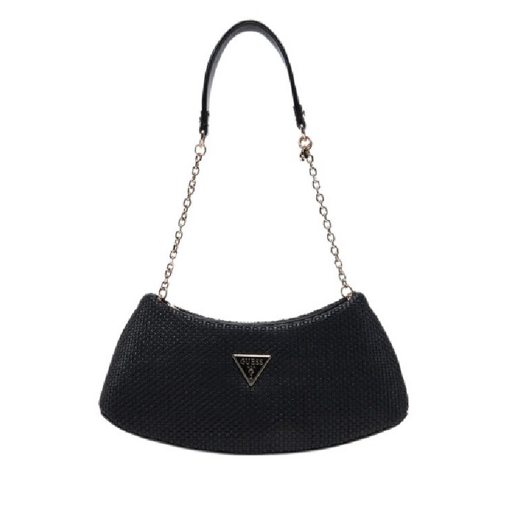 GUESS PHAEDRA TOP ZIP SHOULDER BAG ΤΣΑΝΤΑ ΓΥΝΑΙΚΕΙΑ BLACK