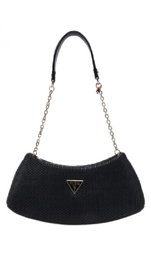 GUESS PHAEDRA TOP ZIP SHOULDER BAG ΤΣΑΝΤΑ ΓΥΝΑΙΚΕΙΑ BLACK