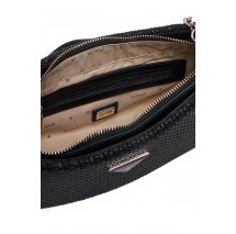 GUESS PHAEDRA TOP ZIP SHOULDER BAG ΤΣΑΝΤΑ ΓΥΝΑΙΚΕΙΑ BLACK