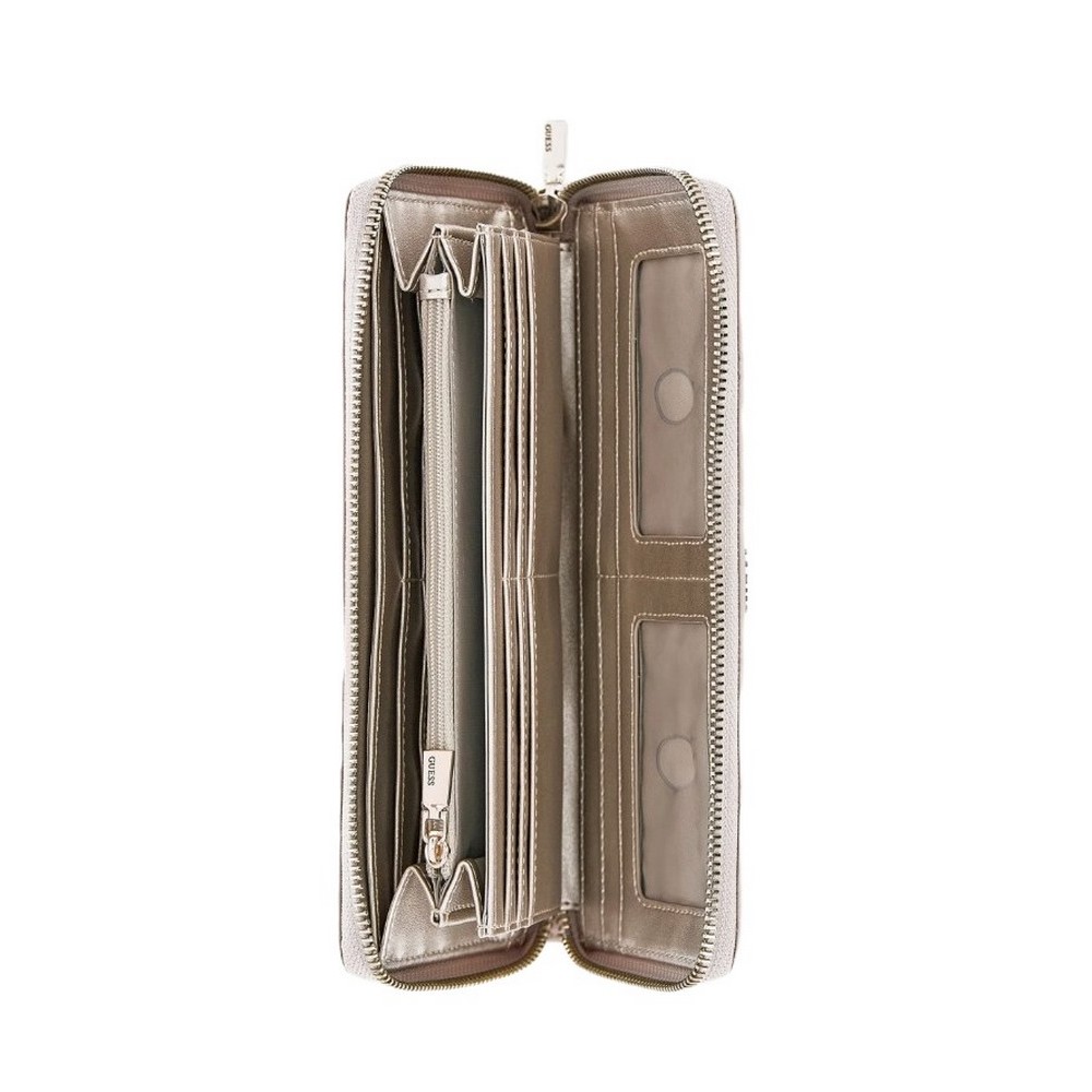 GUESS KATEY SLG CHEQUE ORGANIZER ΑΞΕΣΟΥΑΡ ΠΟΡΤΟΦΟΛΙ ΓΥΝΑΙΚΕΙΟ ECRU