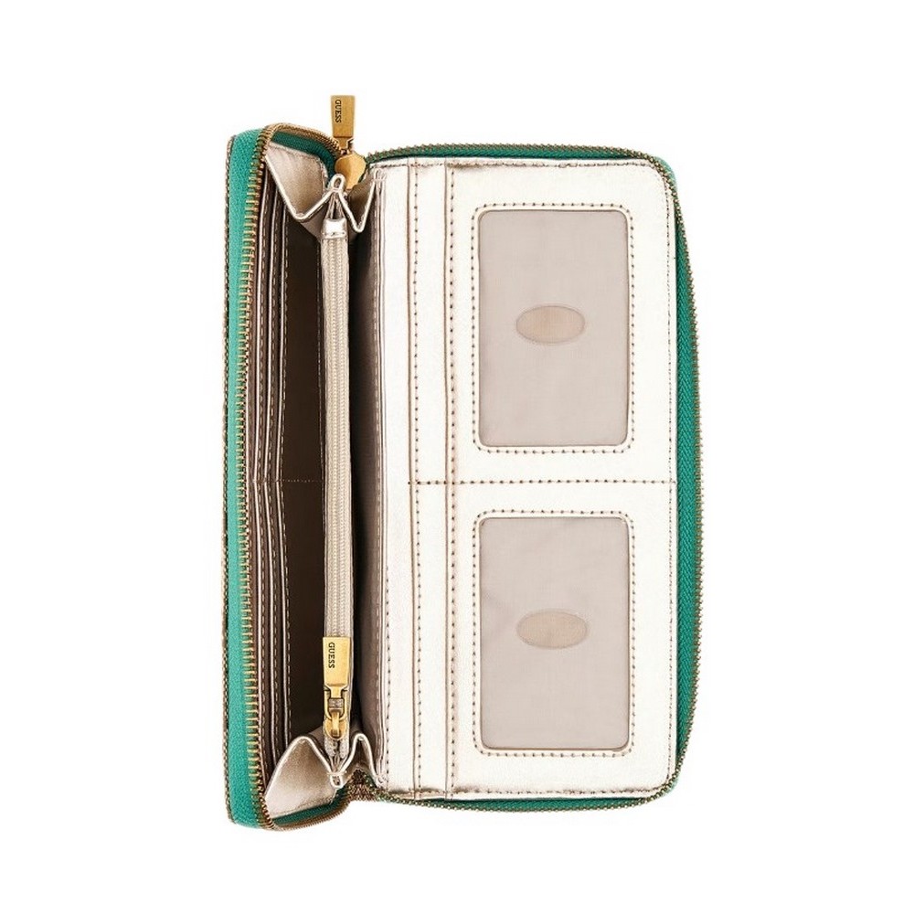 GUESS KATEY SLG CHEQUE ORGANIZER ΑΞΕΣΟΥΑΡ ΠΟΡΤΟΦΟΛΙ ΓΥΝΑΙΚΕΙΟ GREEN