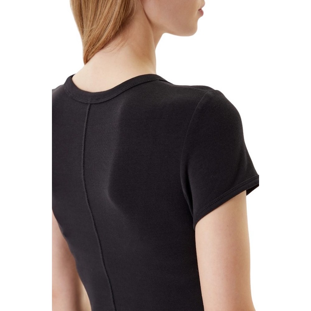 CALVIN KLEIN JEANS CO CONTOUR 1X1 RIB MINI DRESS ΦΟΡΕΜΑ ΓΥΝΑΙΚΕΙΟ BLACK