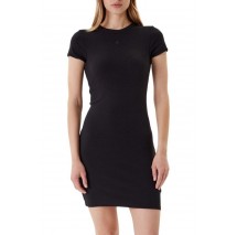 CALVIN KLEIN JEANS CO CONTOUR 1X1 RIB MINI DRESS ΦΟΡΕΜΑ ΓΥΝΑΙΚΕΙΟ BLACK