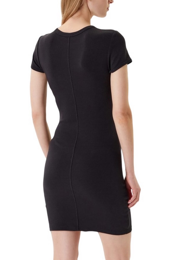 CALVIN KLEIN JEANS CO CONTOUR 1X1 RIB MINI DRESS ΦΟΡΕΜΑ ΓΥΝΑΙΚΕΙΟ BLACK