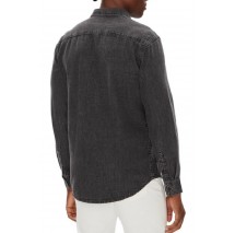 CALVIN KLEIN CASUAL CLASSIC VAIL DENIM SHIRT ΠΟΥΚΑΜΙΣΟ ΑΝΔΡΙΚΟ BLACK DENIM