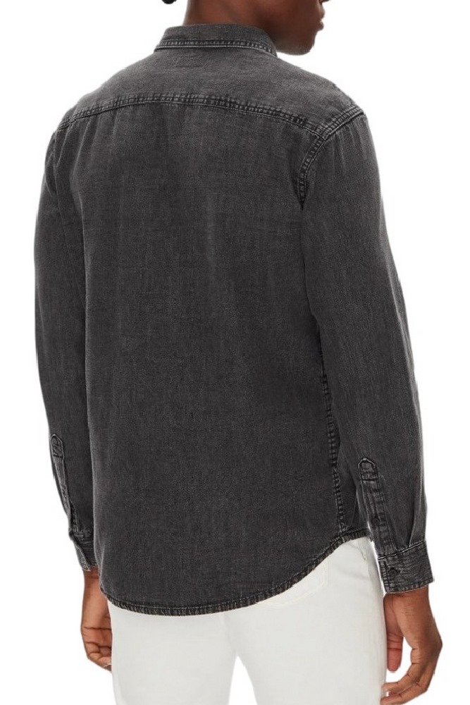 CALVIN KLEIN CASUAL CLASSIC VAIL DENIM SHIRT ΠΟΥΚΑΜΙΣΟ ΑΝΔΡΙΚΟ BLACK DENIM