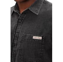 CALVIN KLEIN CASUAL CLASSIC VAIL DENIM SHIRT ΠΟΥΚΑΜΙΣΟ ΑΝΔΡΙΚΟ BLACK DENIM
