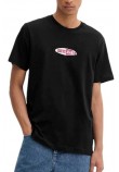 GUESS JEANS REG FIT SMALL LOGO TEE T-SHIRT  ΜΠΛΟΥΖΑ ΑΝΔΡΙΚΗ BLACK