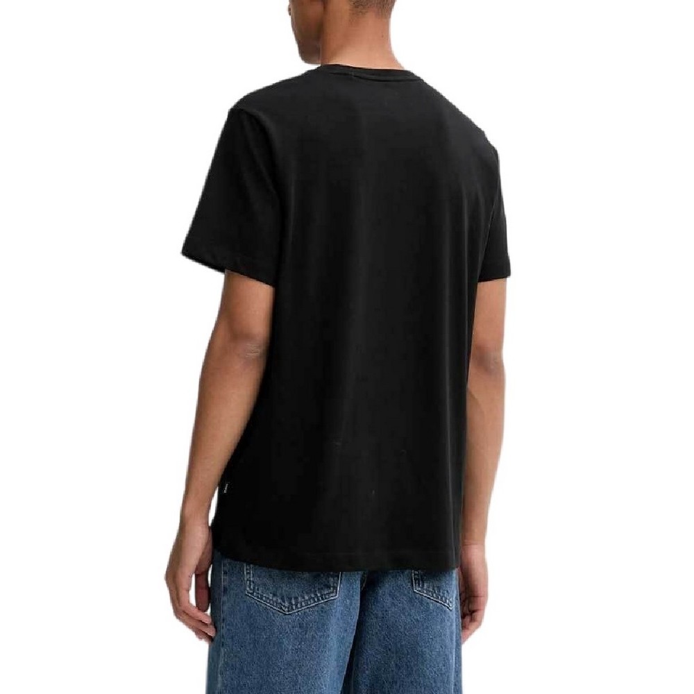 GUESS JEANS REG FIT SMALL LOGO TEE T-SHIRT  ΜΠΛΟΥΖΑ ΑΝΔΡΙΚΗ BLACK