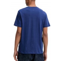 GUESS JEANS REG FIT SMALL LOGO TEE T-SHIRT  ΜΠΛΟΥΖΑ ΑΝΔΡΙΚΗ BLUE
