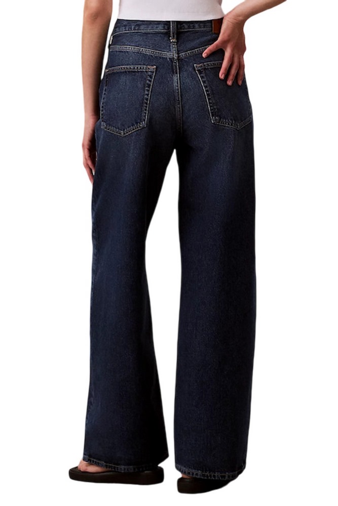 CALVIN KLEIN THE WIDE LEG TINTED HORSESHOE ΠΑΝΤΕΛΟΝΙ ΓΥΝΑΙΚΕΙΟ BLUΕ DENIM