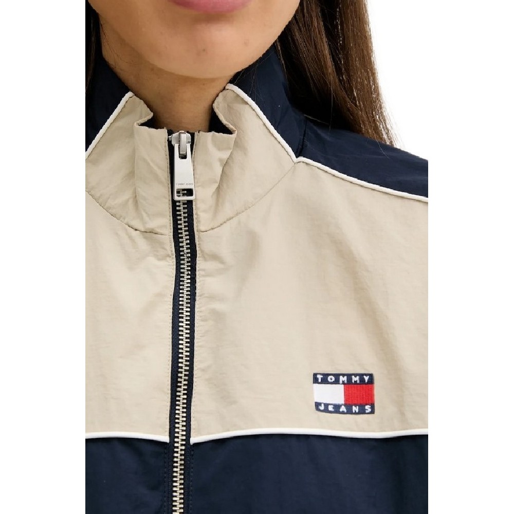 TOMMY JEANS NYLON PIPING JACKET ΜΠΟΥΦΑΝ ΓΥΝΑΙΚΕΙΟ DARK NAVY