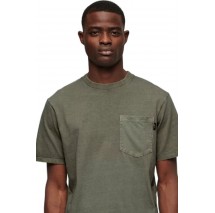 SUPERDRY CONTRAST STITCH POCKET T-SHIRT ΜΠΛΟΥΖΑ ΑΝΔΡΙΚΗ WASHED GREY