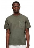 SUPERDRY CONTRAST STITCH POCKET T-SHIRT ΜΠΛΟΥΖΑ ΑΝΔΡΙΚΗ WASHED GREY