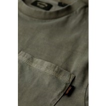 SUPERDRY CONTRAST STITCH POCKET T-SHIRT ΜΠΛΟΥΖΑ ΑΝΔΡΙΚΗ WASHED GREY