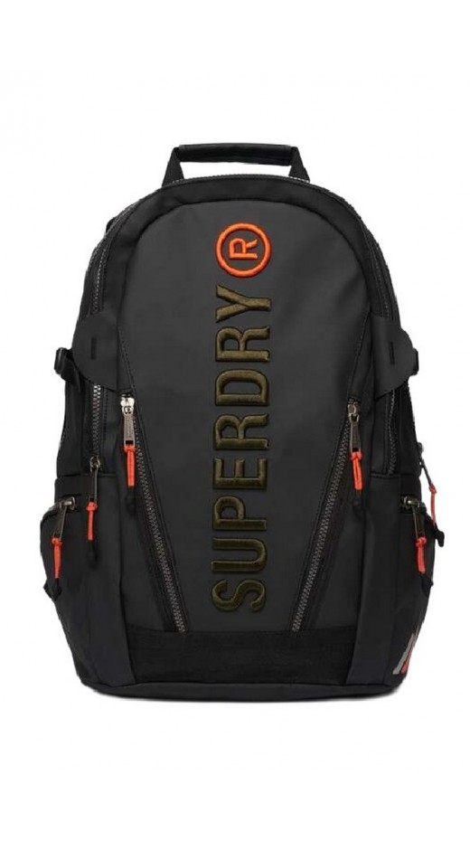 SUPERDRY D1 SDNA TARP EMB RUCKSACK ΤΣΑΝΤΑ ΑΝΔΡΙΚΗ BLACK