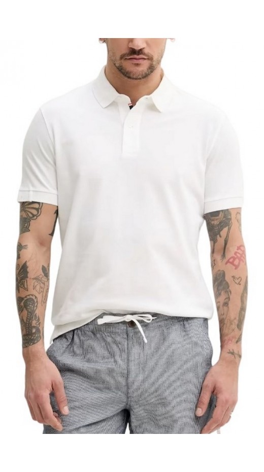 SUPERDRY D1 STUD CITY PIQUE POLO T-SHIRT ΜΠΛΟΥΖΑ ΑΝΔΡΙΚΗ WHITE