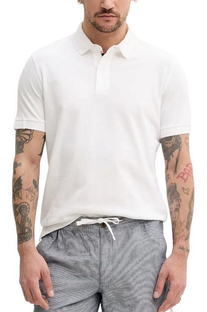 SUPERDRY D1 STUD CITY PIQUE POLO T-SHIRT ΜΠΛΟΥΖΑ ΑΝΔΡΙΚΗ WHITE
