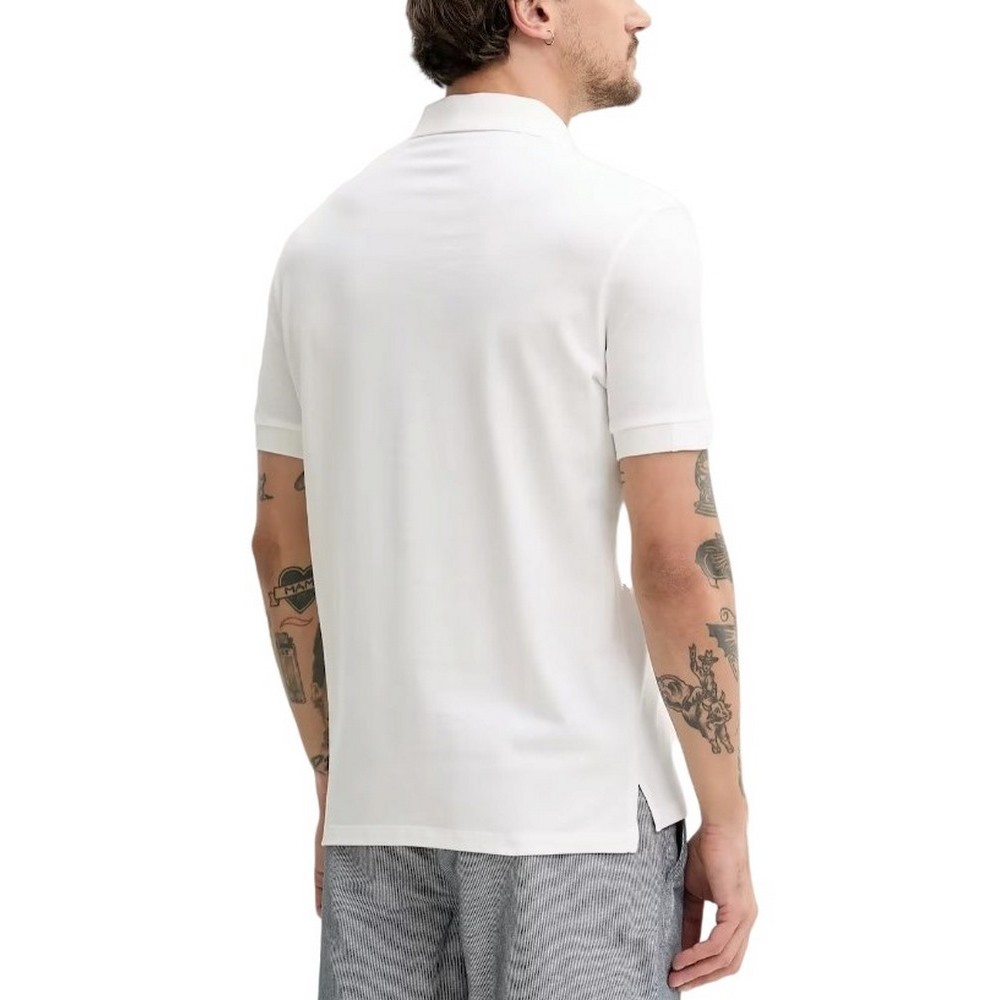 SUPERDRY D1 STUD CITY PIQUE POLO T-SHIRT ΜΠΛΟΥΖΑ ΑΝΔΡΙΚΗ WHITE
