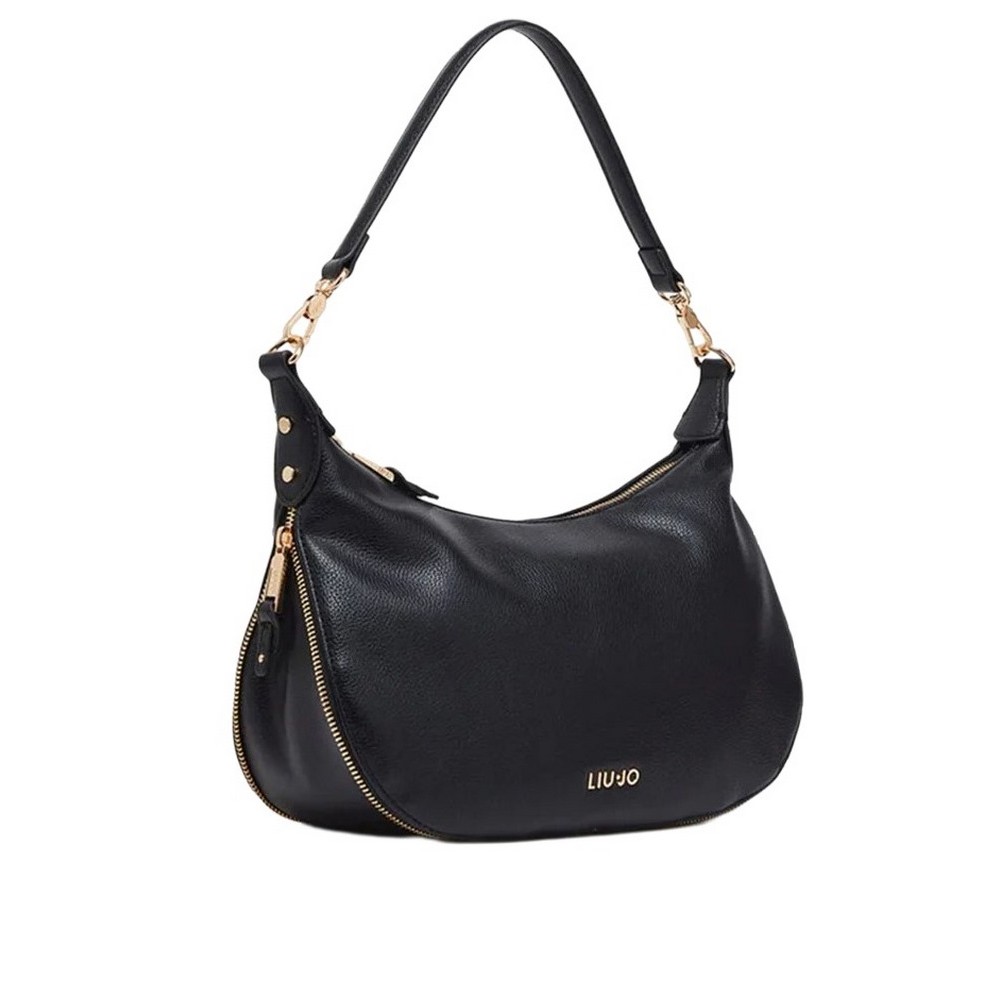 LIU JO ACS L HOBO KALISKA AF5134E0058 ΤΣΑΝΤΑ ΓΥΝΑΙΚΕΙΑ BLACK