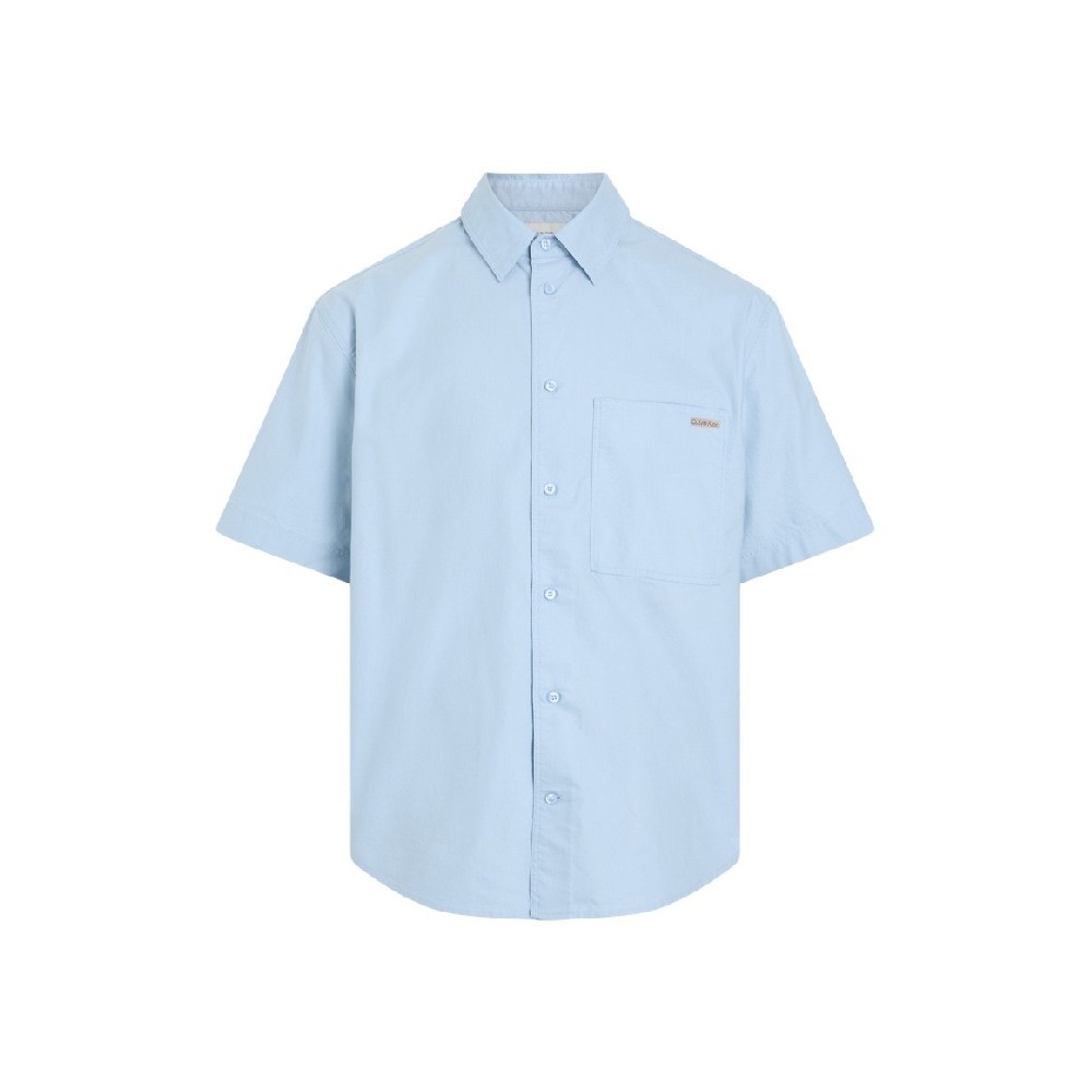 CALVIN KLEIN JEANS OXFORD S/S SHIRT ΠΟΥΚΑΜΙΣΟ ΑΝΔΡΙΚΟ BLUE