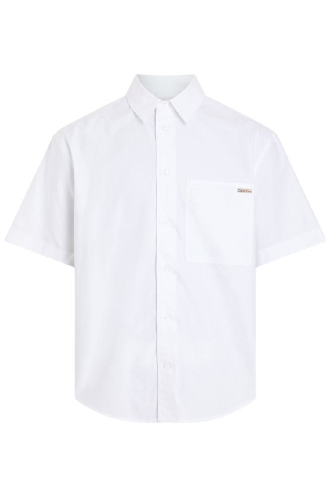 CALVIN KLEIN JEANS OXFORD S/S SHIRT ΠΟΥΚΑΜΙΣΟ ΑΝΔΡΙΚΟ BRIGHT WHITE