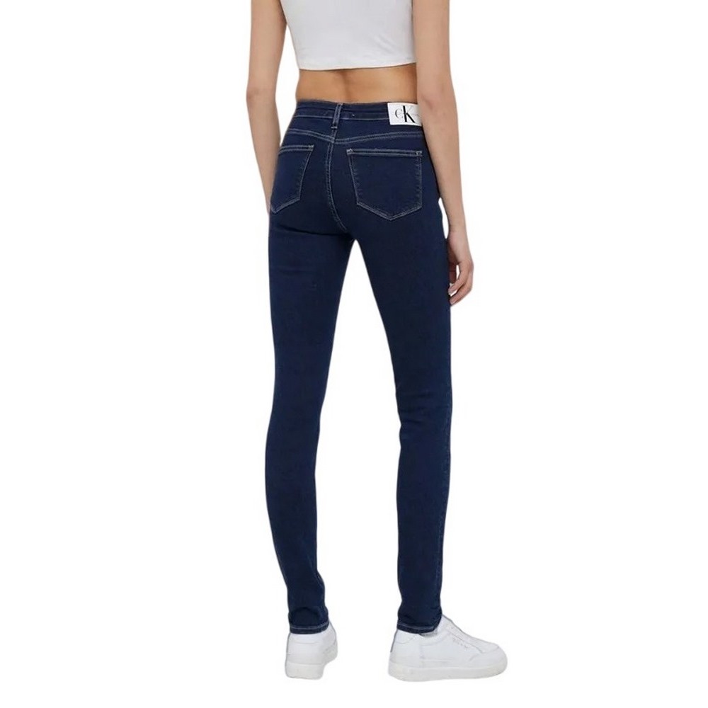 CALVIN KLEIN JEANS MID RISE SKINNY ΠΑΝΤΕΛΟΝΙ ΓΥΝΑΙΚΕΙΟ BLUΕ DENIM