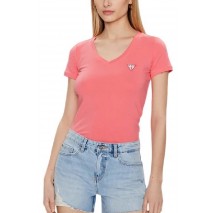 GUESS SS VN MINI TRIANGLE TEE TSHIRT ΓΥΝΑΙΚΕΙΟ ORANGE