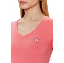 GUESS SS VN MINI TRIANGLE TEE TSHIRT ΓΥΝΑΙΚΕΙΟ ORANGE